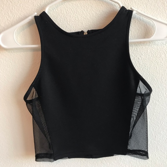 Forever 21 Black crop top - Picture 1 of 2